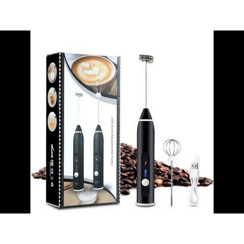 3 Modes USB Speed Adjustable Recharable Milk Frother Coffee and Egg Beater