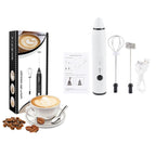 3 Modes USB Speed Adjustable Recharable Milk Frother Coffee and Egg Beater