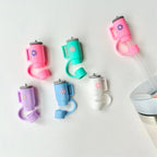 Random Colors & Designs Silicone Stanley Tumbler Straw Topper Cap